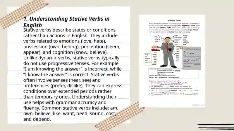Stative verbs 3