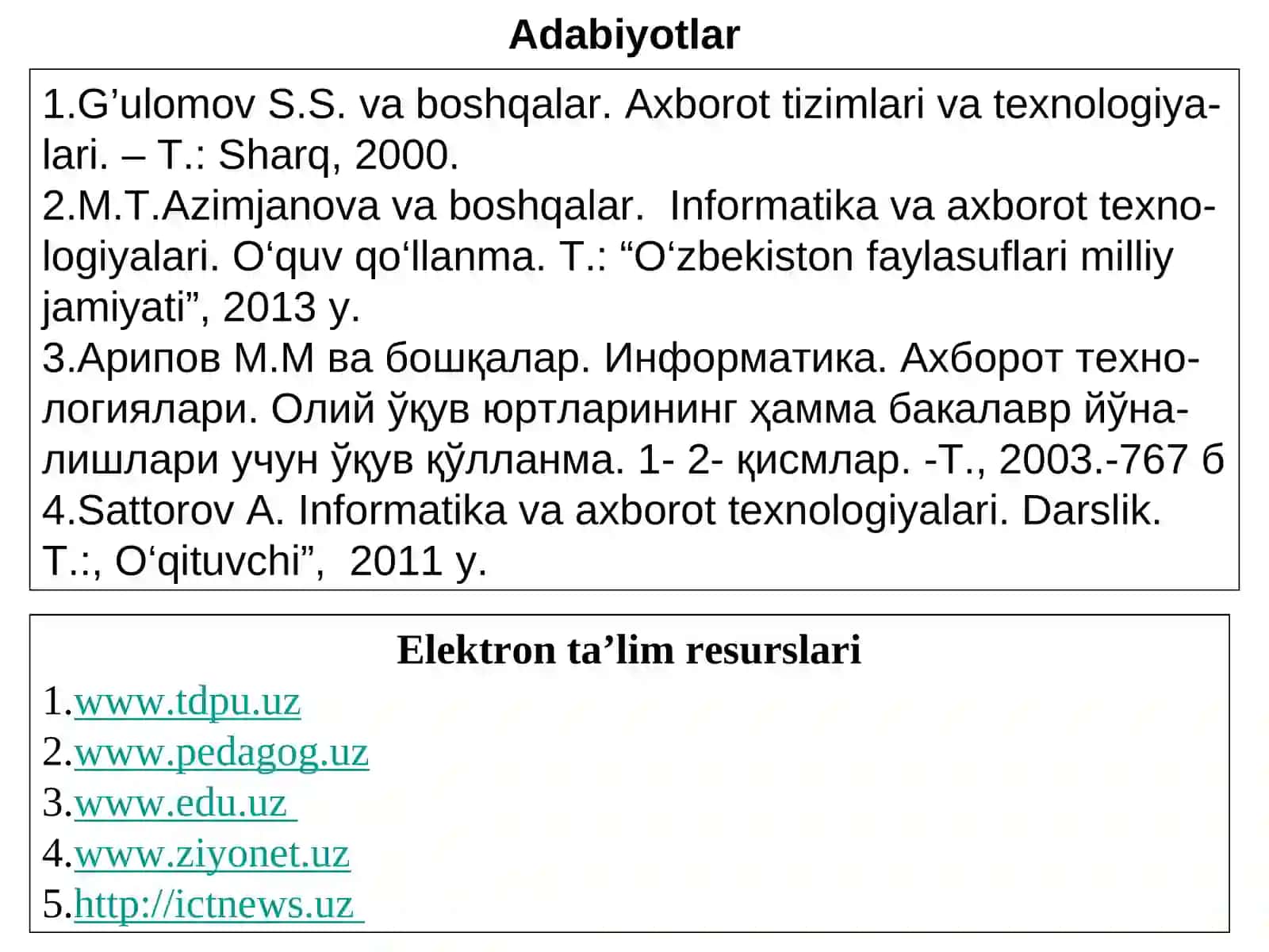 Amaliy informatika 3
