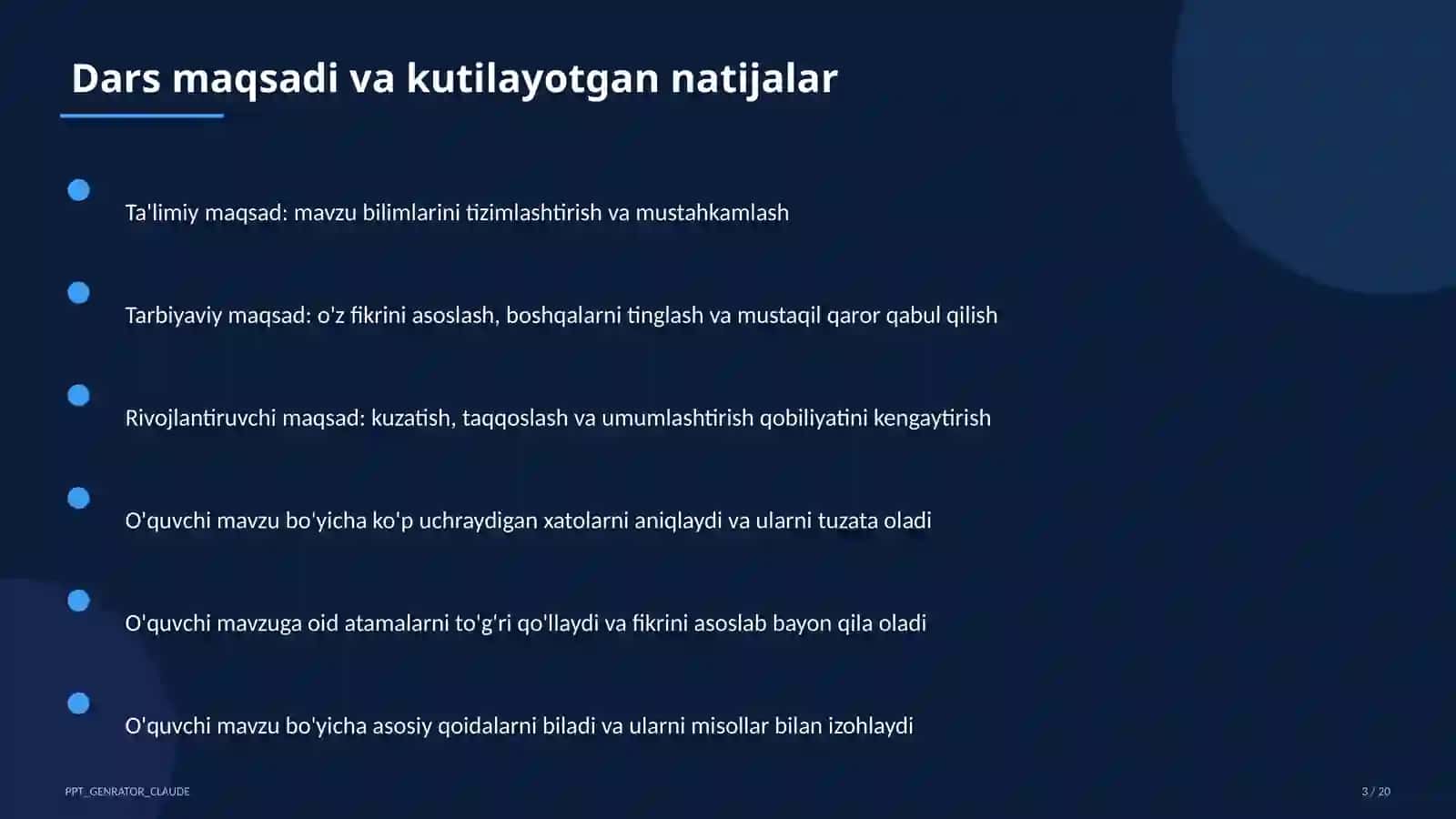 Rus tilida jo'nalish va o'rin-payt kelishigi (5-sinf) 3