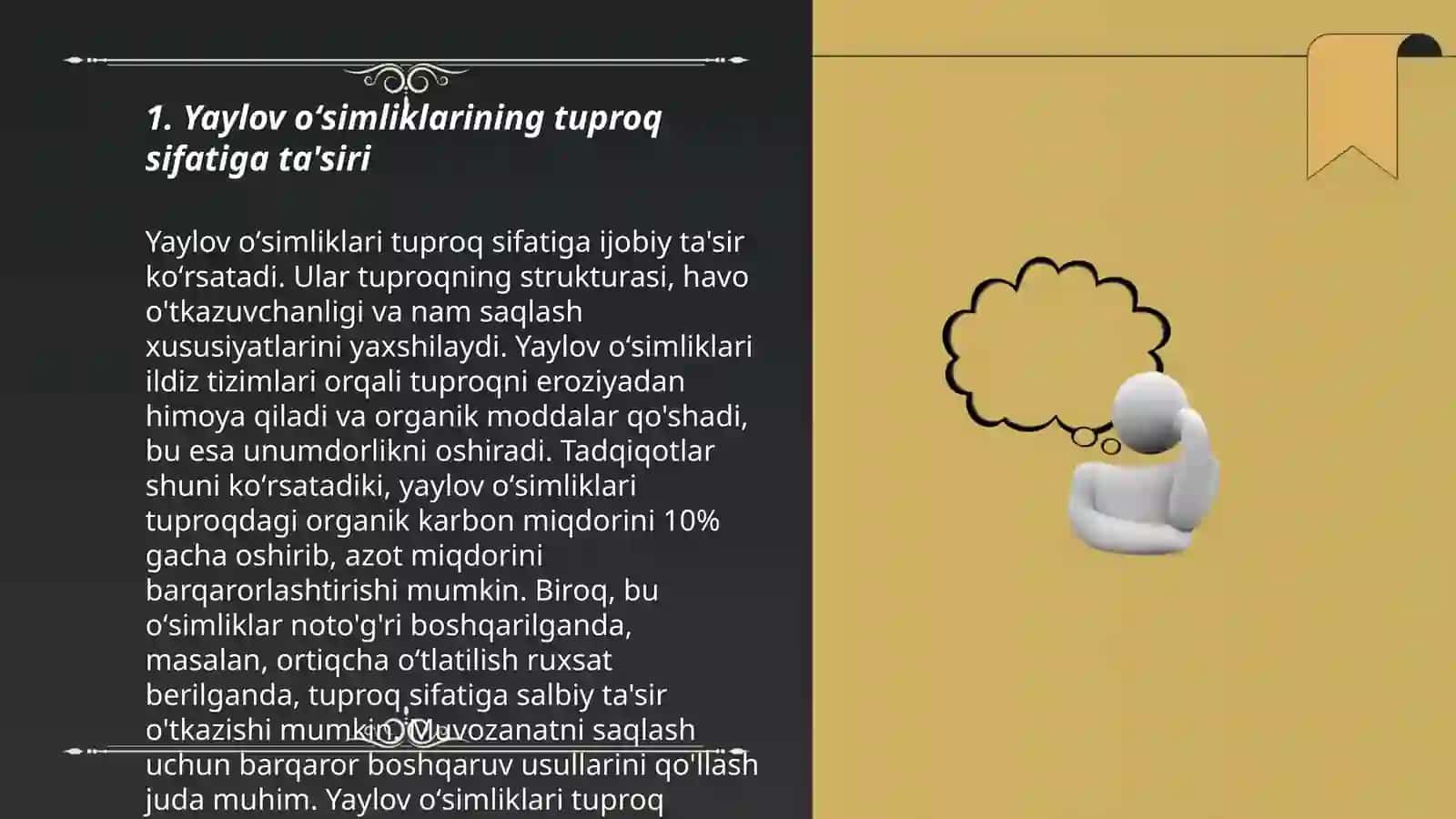 Yaylov oʻsimliklarining ekologik-meliorativ ahamiyati 3