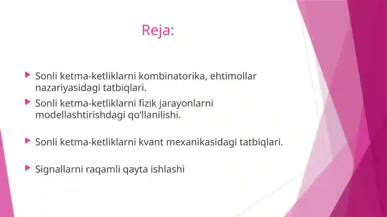 HISOB( CALCULUS ) fanidan MUSTAQIL ISHI 3