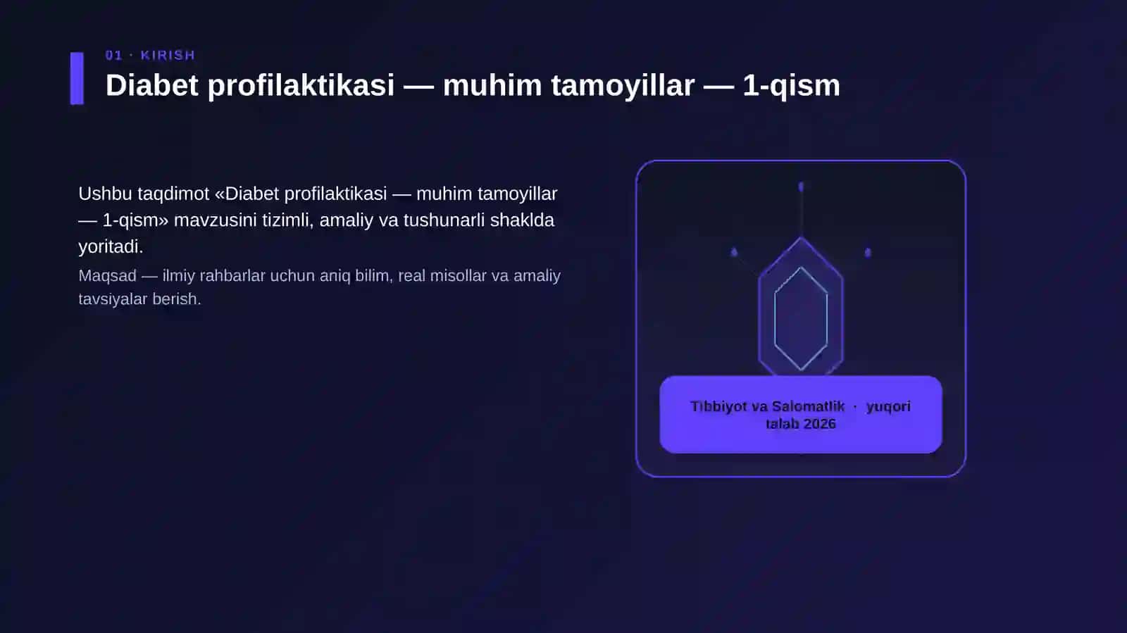 Diabet profilaktikasi — muhim tamoyillar — 1-qism 3