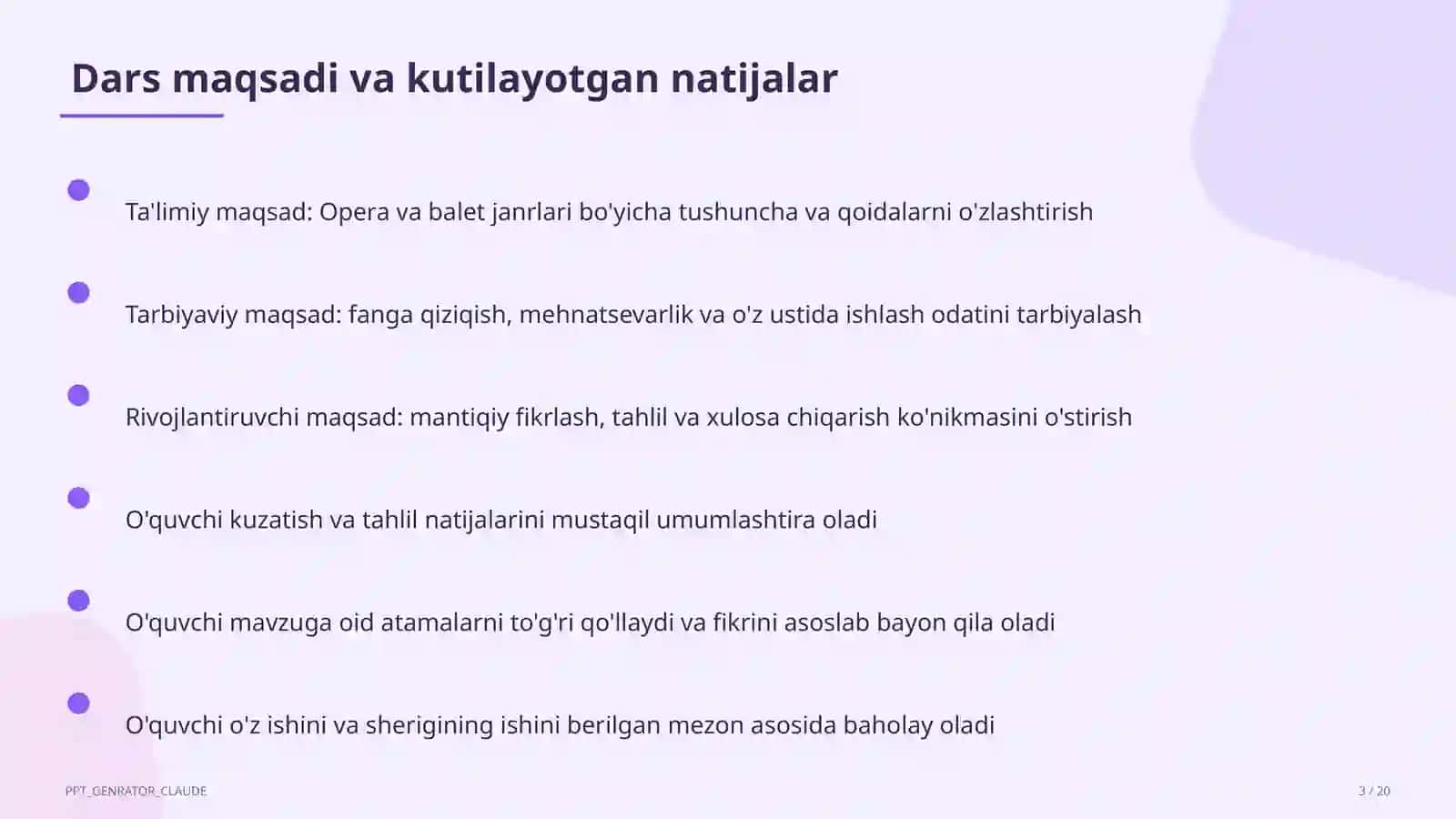 Opera va balet janrlari (6-sinf) 3