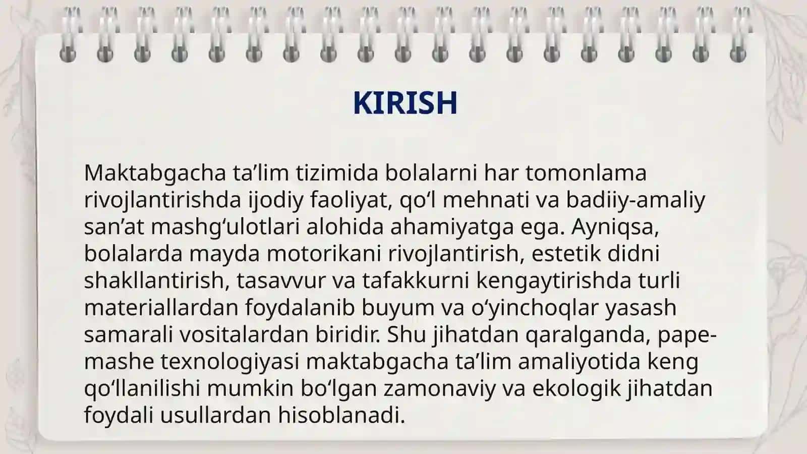 PAPE-MASHEUSULIDA O‘YINCHOQLAR VA TURLI BUYUMLAR YASASH 3