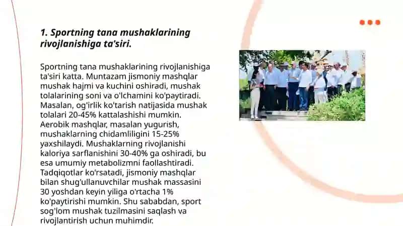 Sport va Mehnat Tasiri 3