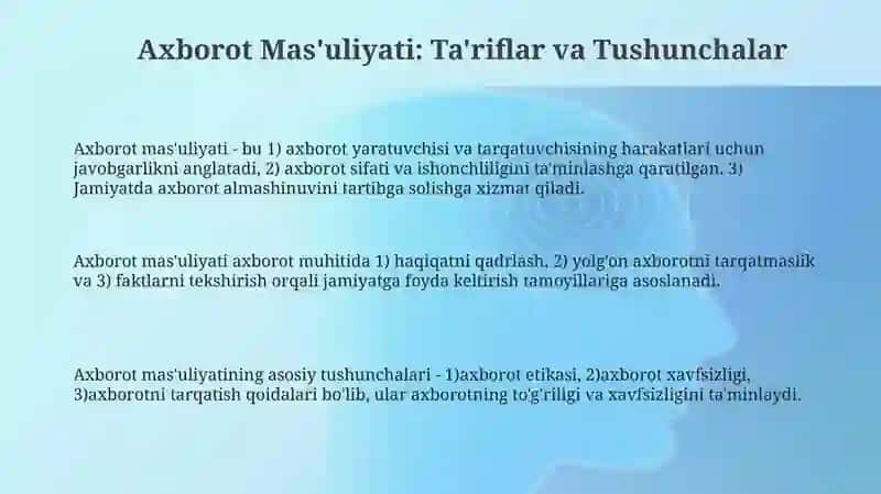 Axborot mas'uliyati 3