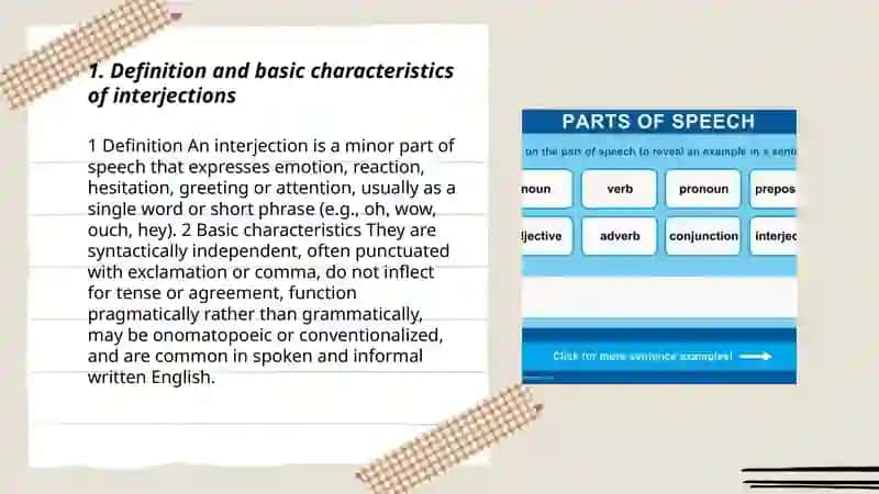 Interjection Lesson 3