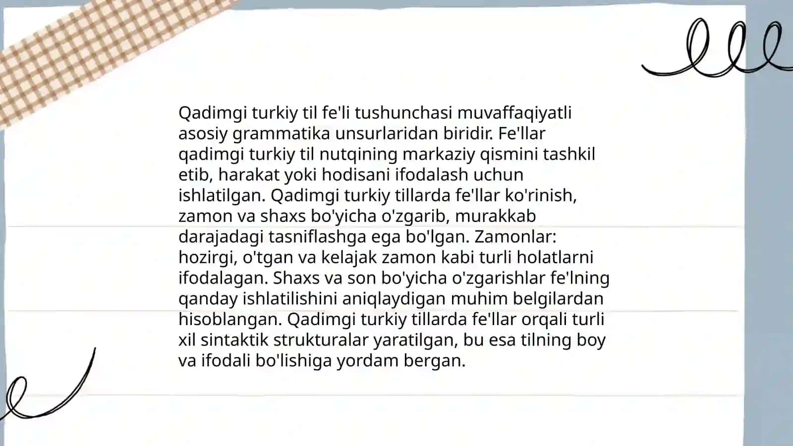 Qadimgi turkiy tilda fe'lning tuzilish jihatdan turlari va yasalishi 3
