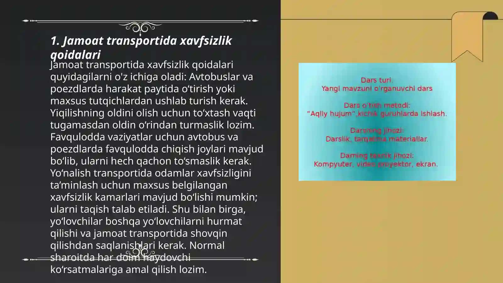 Jamoat transportida xavfsizlik qoidalari 3