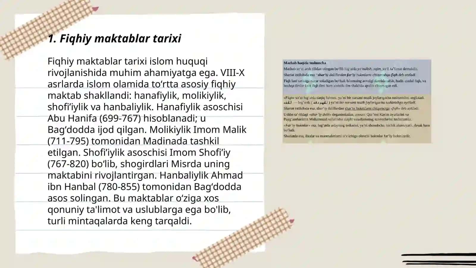 Islom fiqhiy maktablar 3