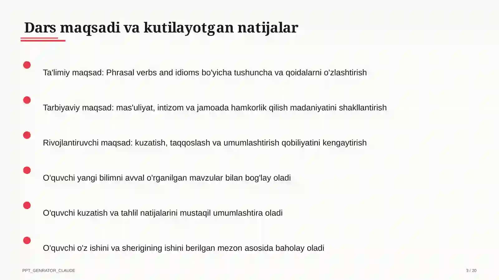 Phrasal verbs and idioms (11-sinf) 3
