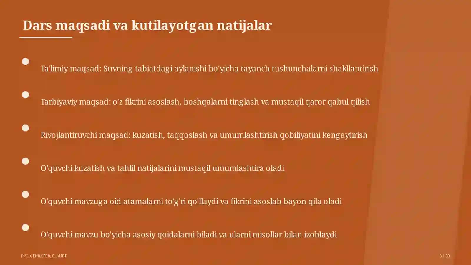 Suvning tabiatdagi aylanishi (2-sinf) 3