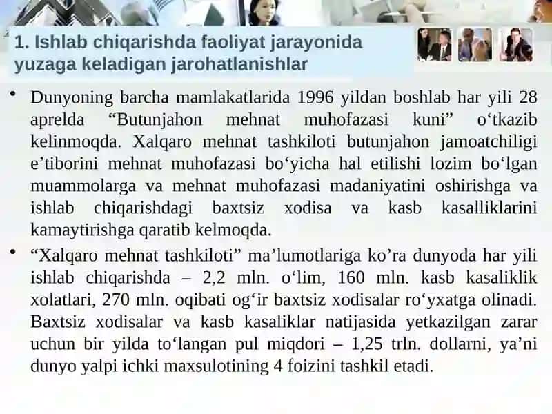 Ishlab chiqarish jarayoni va uning zararlivi 3