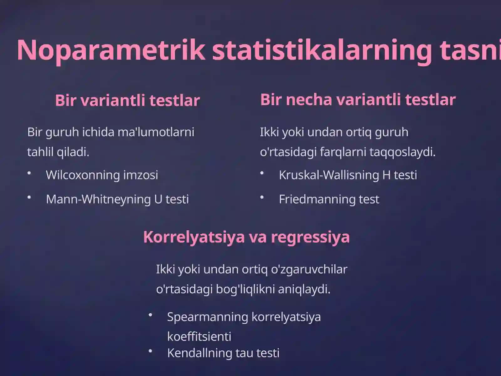 Noparametrik Metodlar 3