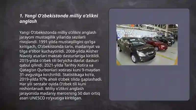 Yangi Oʻzbekistonda milliy oʻzlikni anglash 3