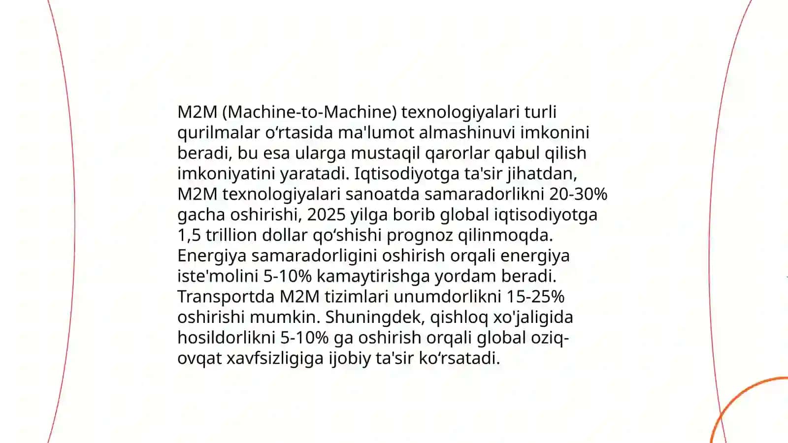 Raqamli iqtisodiyotni rivojlantirishda “M2M" texnologiyasi 3
