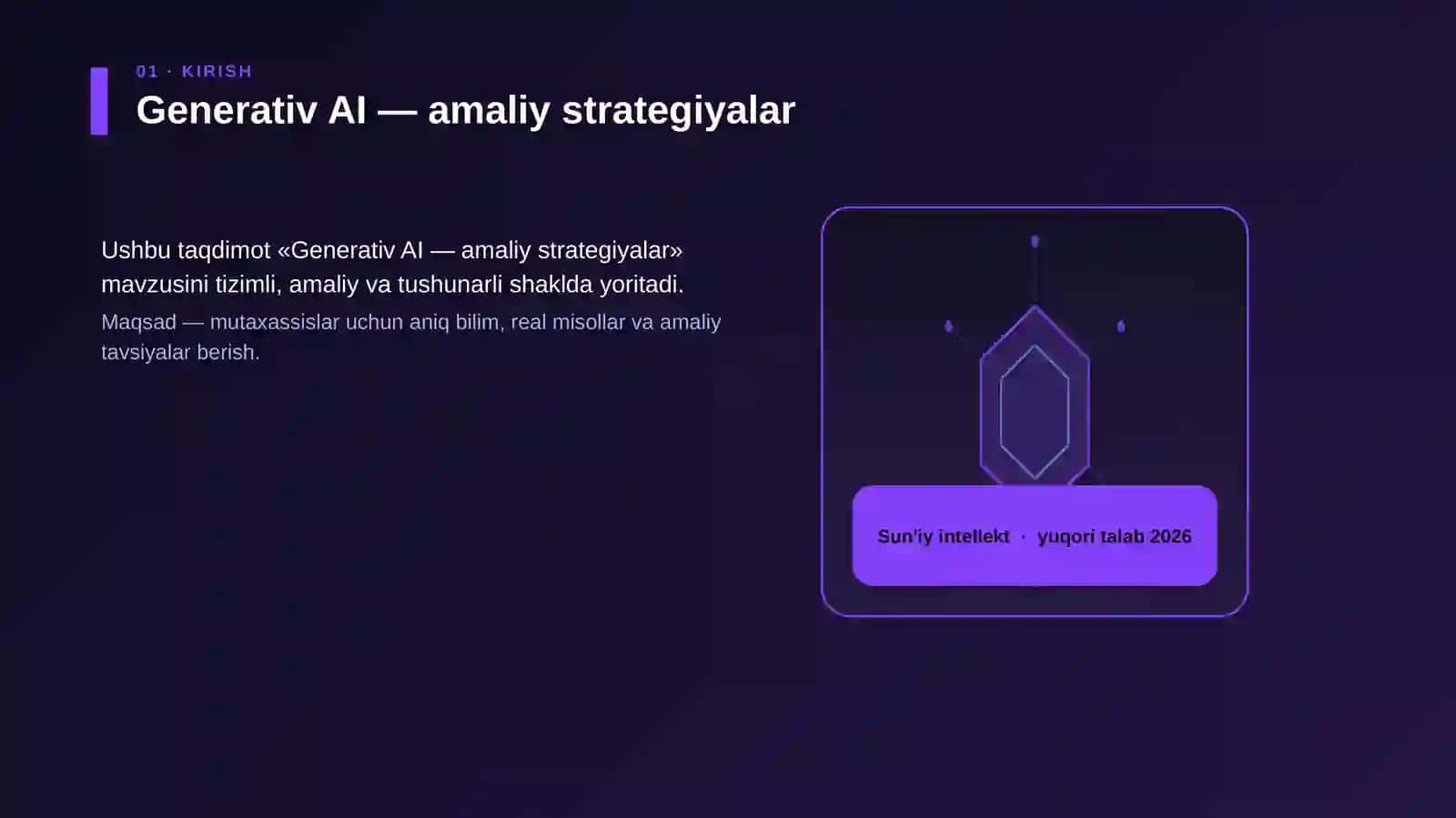 Generativ AI — amaliy strategiyalar 3