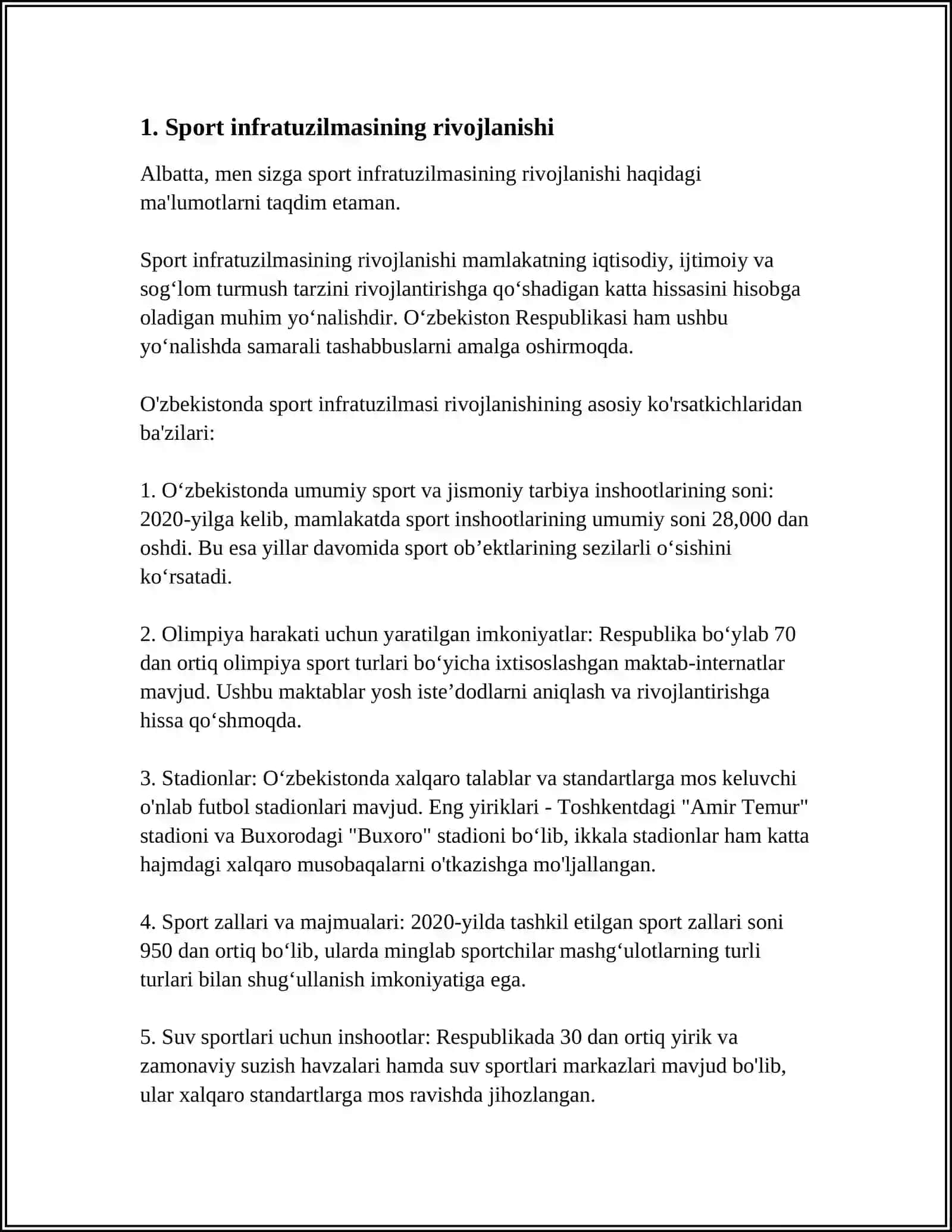 MUSTAQILLIK YILLARIDA SPORT SOHASI RIVOJI 3