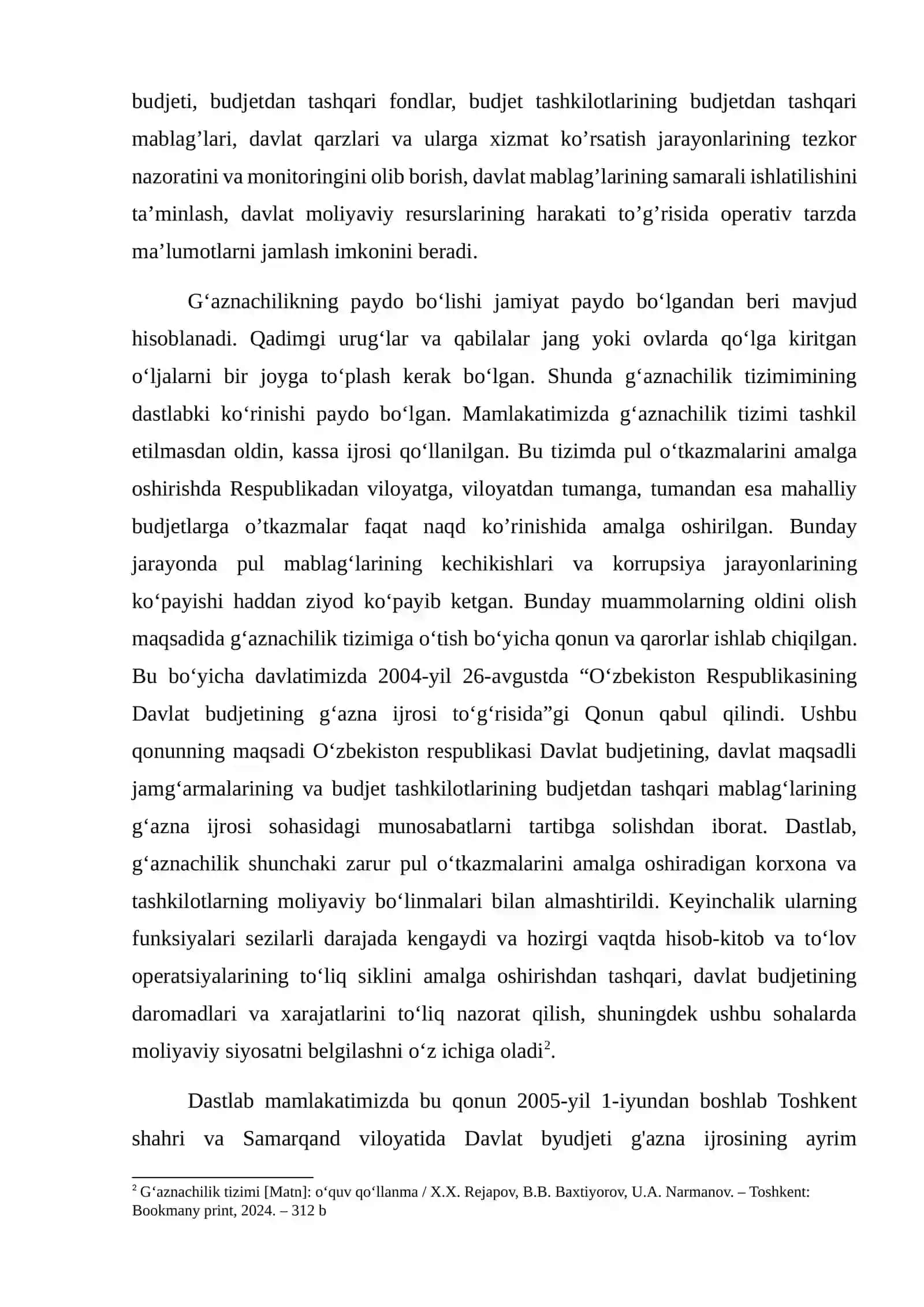 O‘zbekiston Respublikasi Iqtisodiyot va moliya vazirligida G‘aznachiligining tashkil etishi 3
