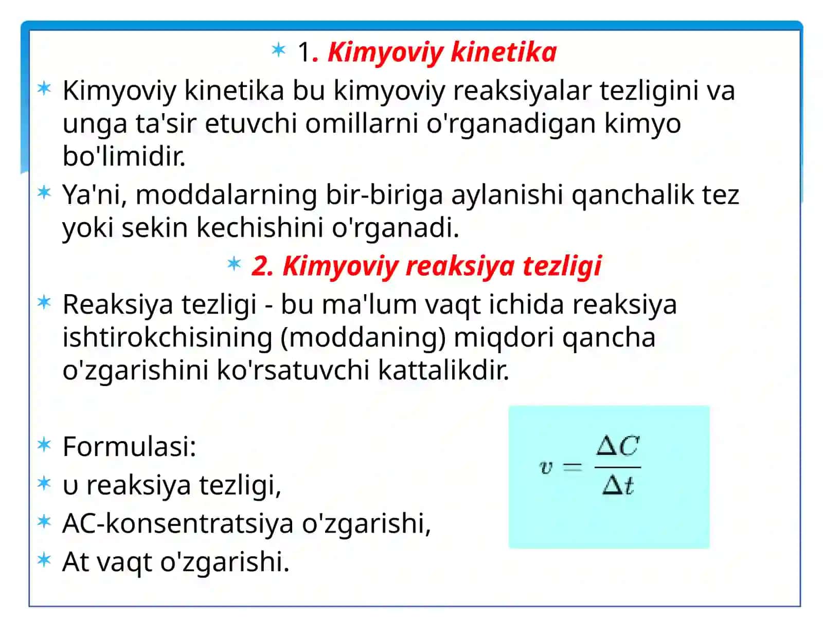 Mavzu: Kimyoviykinetika.Tezlikkata’siretuvchiomillar.Fermentativkataliz 3