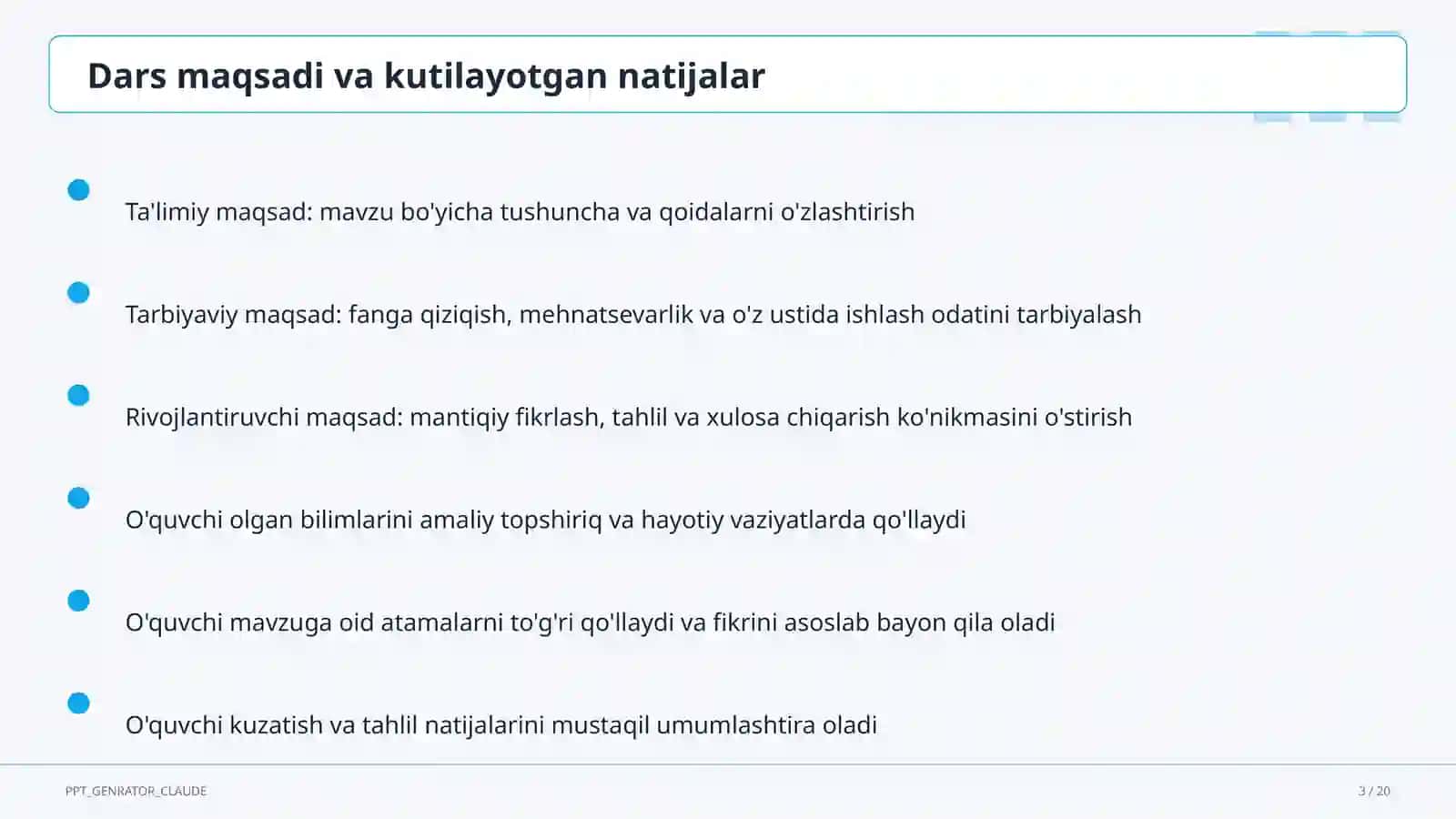 Mexanik harakat: yo'l, tezlik, vaqt (6-sinf) 3