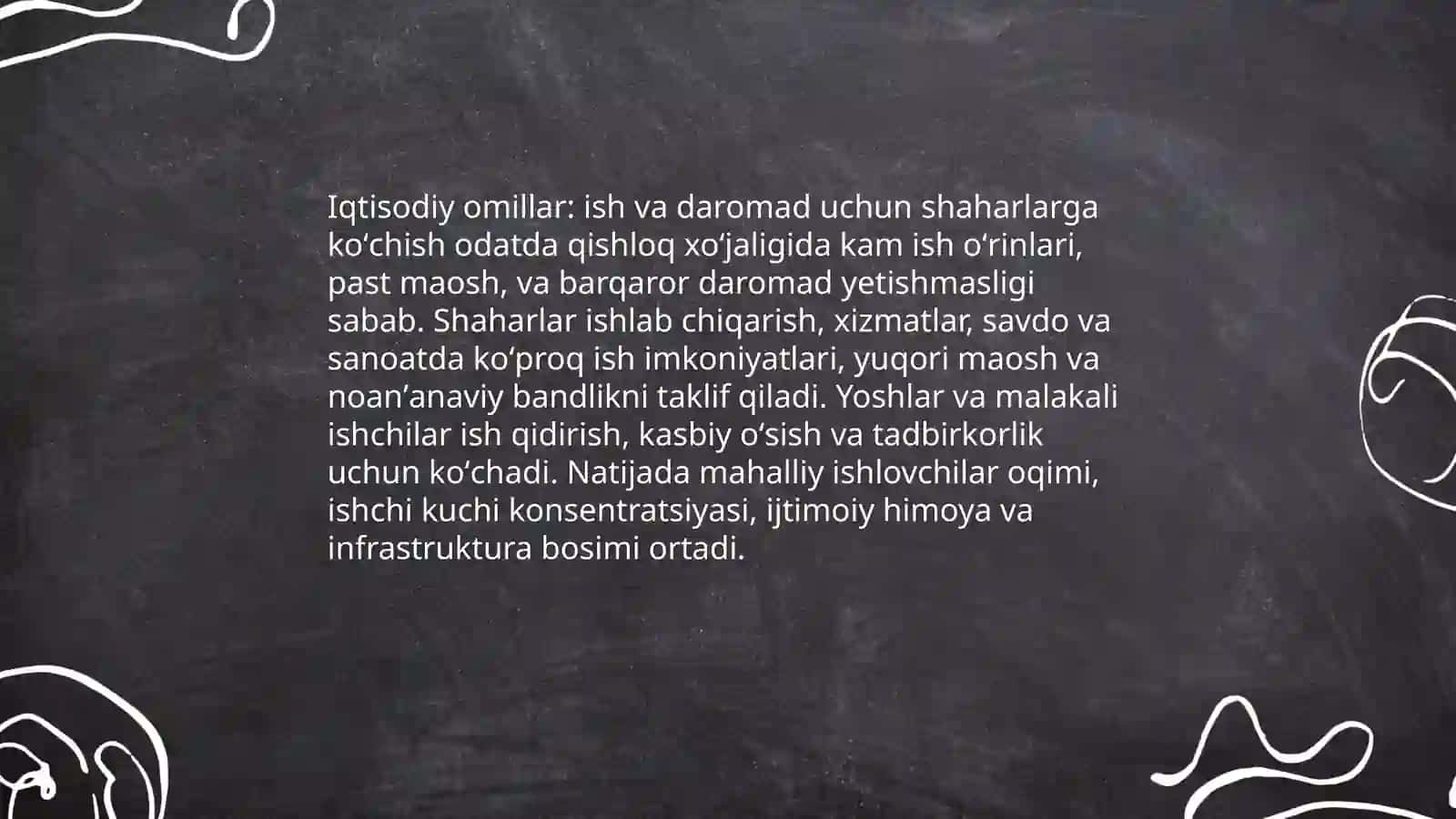 Urbanizatsiya: axolining koʻchishi sababi va oqibatlari 3