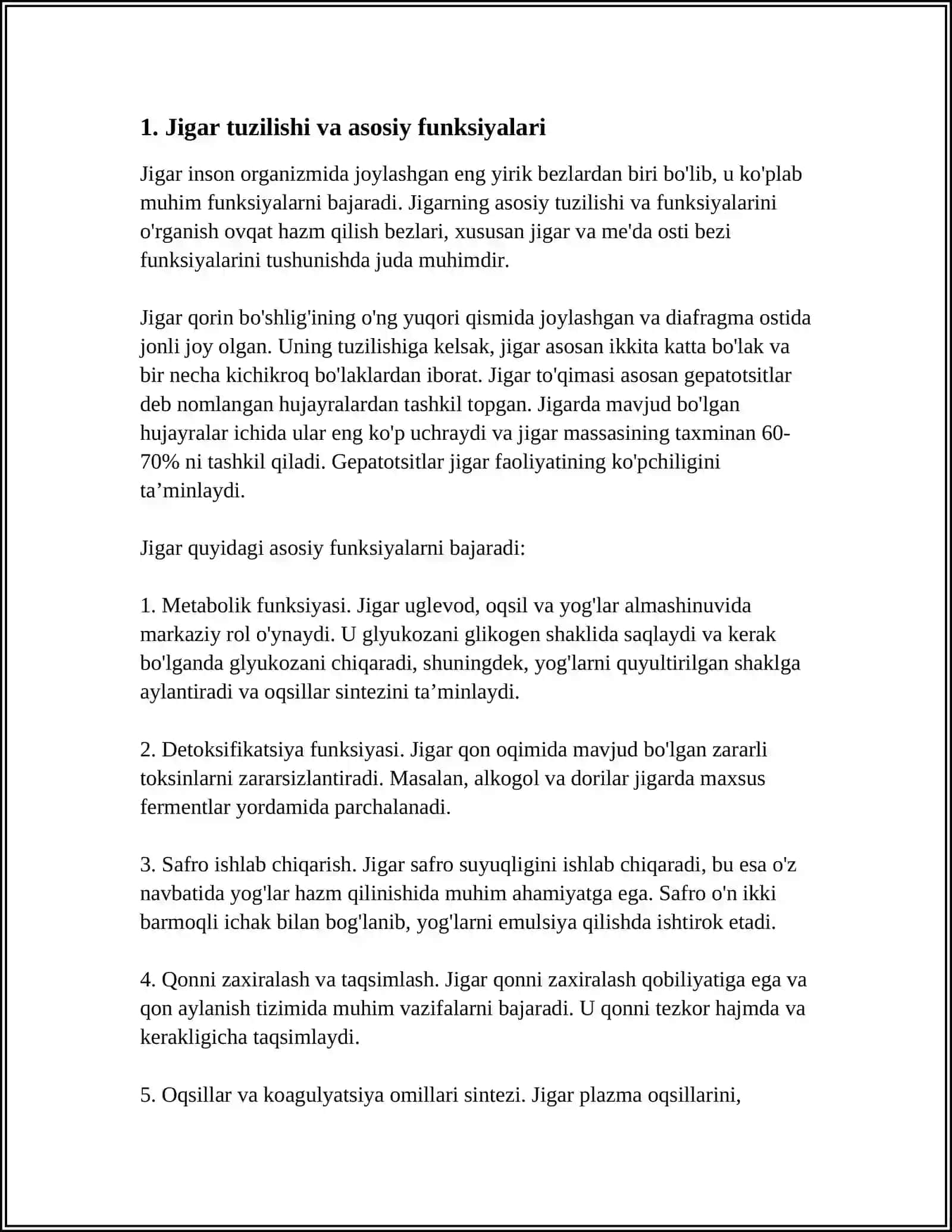 OVQAT HAZM QILISH BEZLARI (JIGAR, MEDA OSTI BEZI) FUNKSIYALARI 3