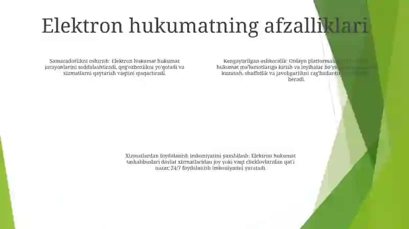 Elektron Hukumat Loyihalarini Amalga Oshirish 3