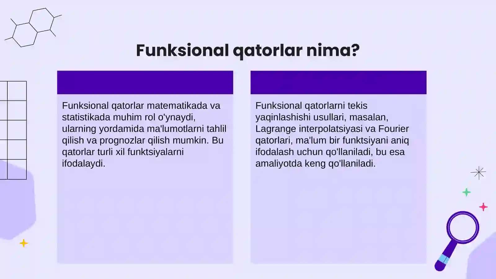 Funksional Qatorlar va Ularning Yaqinlashishi 3
