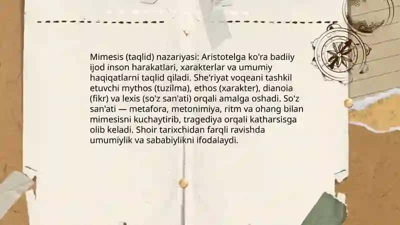 Aristotelning “Poetika” asari va so‘z san’ati 3