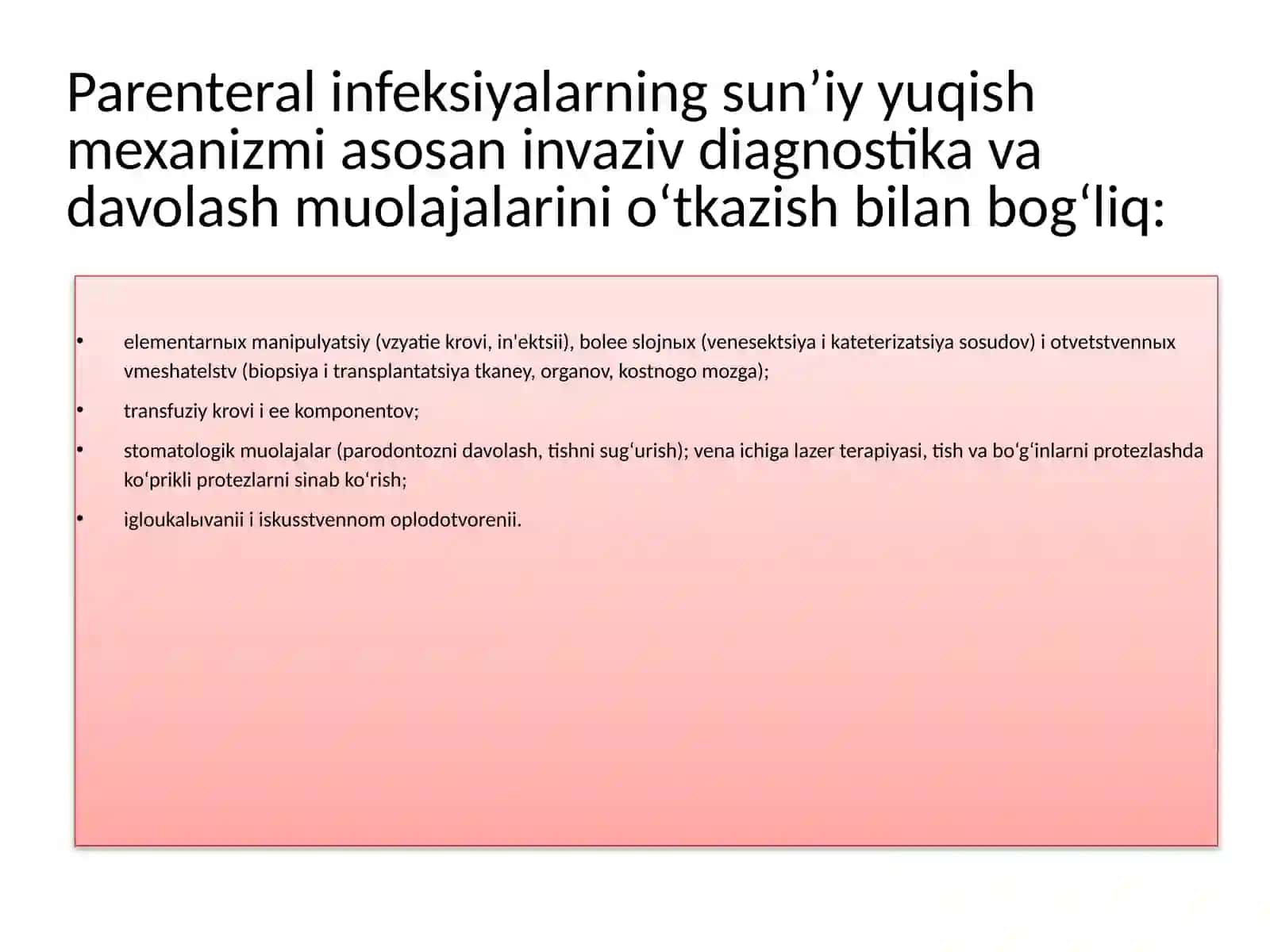 Tibbiyot xodimlarining infeksiyalardan xavfsizligi 3