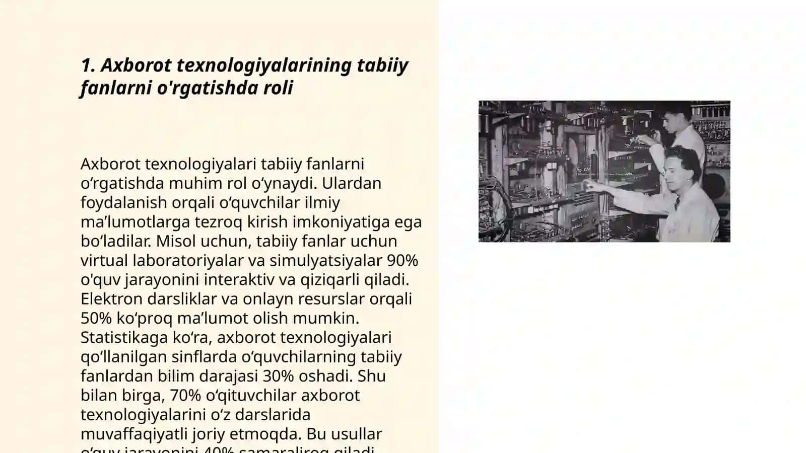 Axborot texnologiyalari Tabiiy Fanlarni O'rgatishda 3