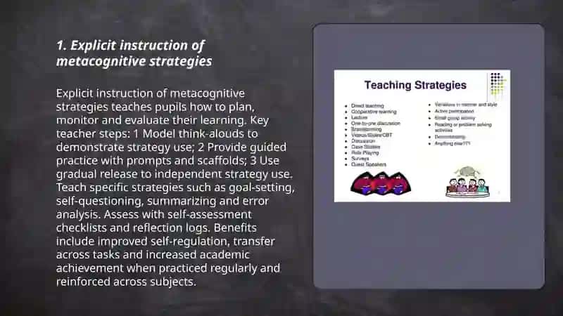 Teaching pupils learning strategies 3