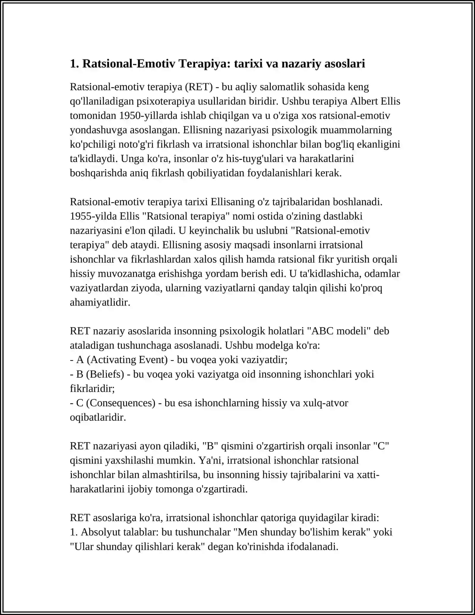 Ratsional-Emotiv Terapiya 3