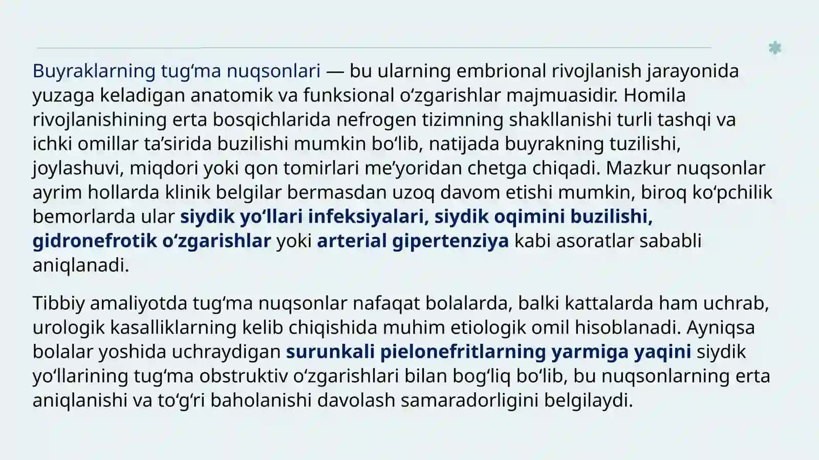 BUYRAK TUG‘MA NUQSONLARI 3