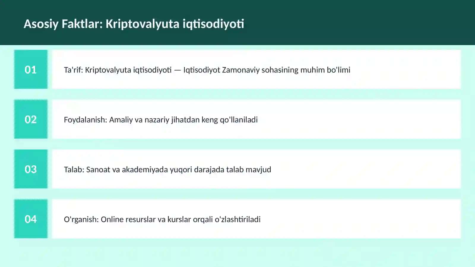 Kriptovalyuta iqtisodiyoti 3
