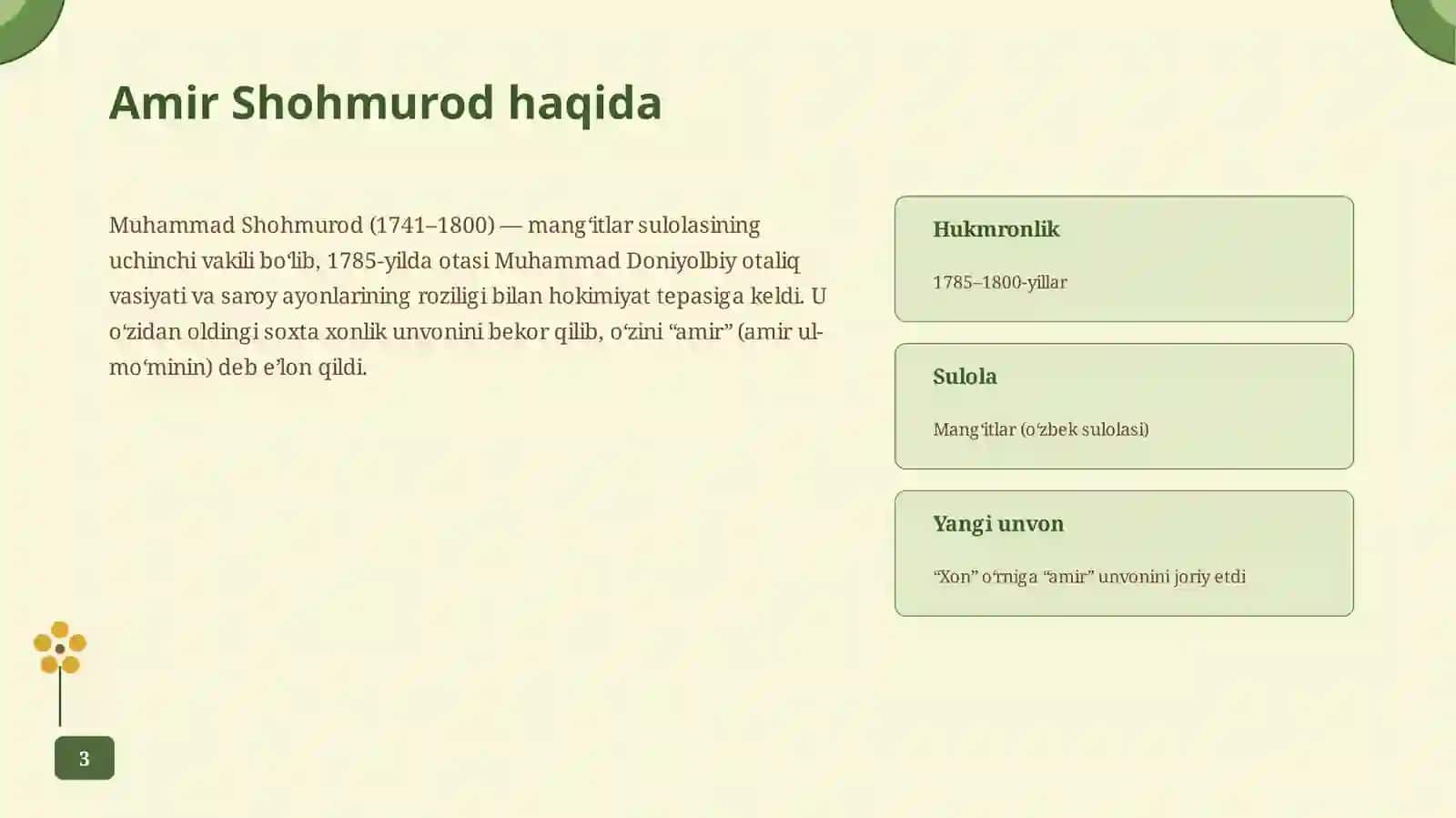 Taqdimot rejasi 3