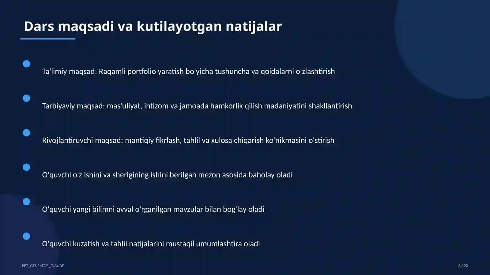 Raqamli portfolio yaratish 3