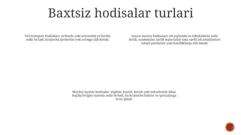 Ythlarida Jabrlanganlarga Birinchi Tibbiy Yordam Ko'Rsatishni Tashkil Etish 3