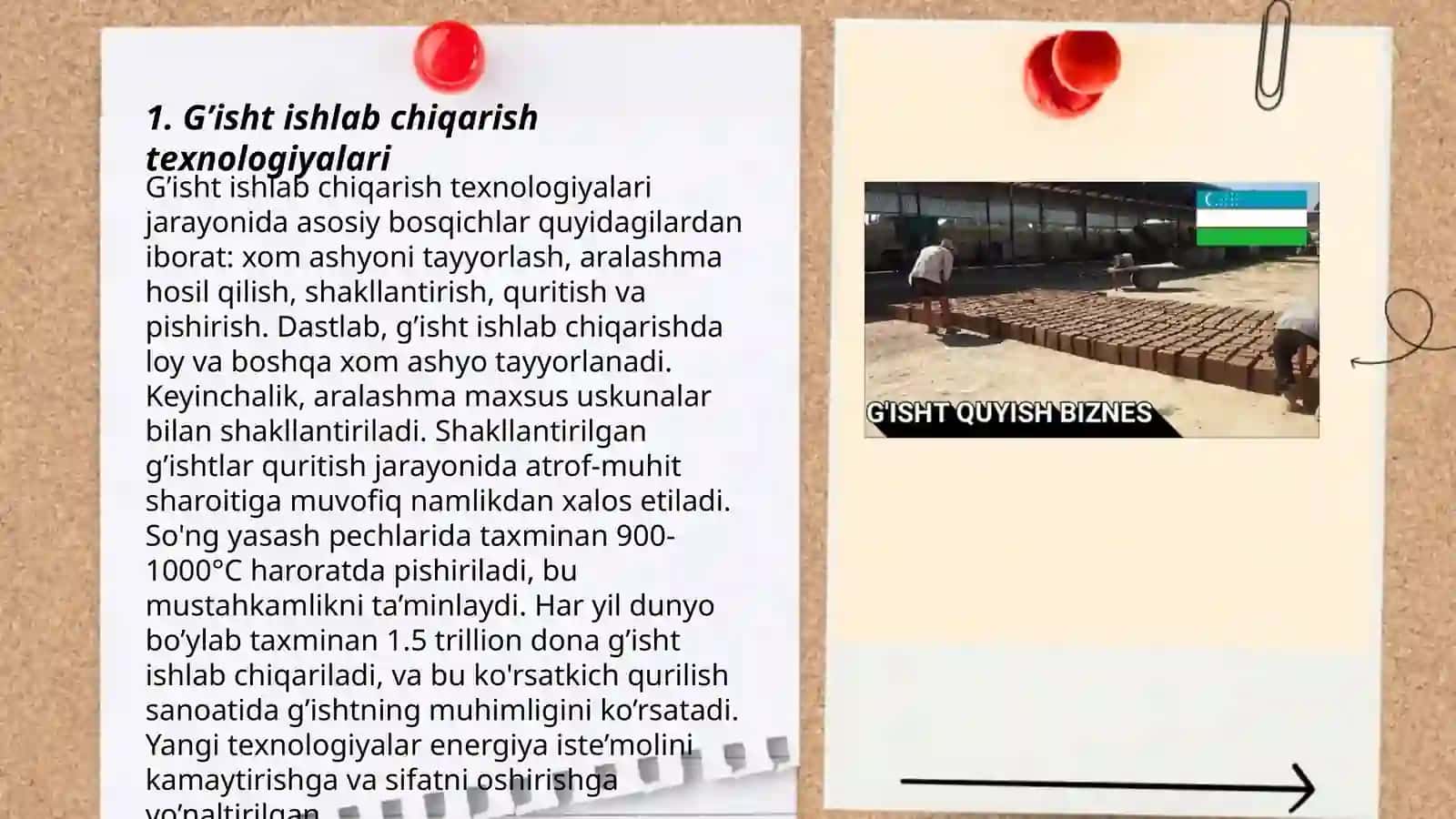 G’isht ishlab chiqarish texnologiyalari 3