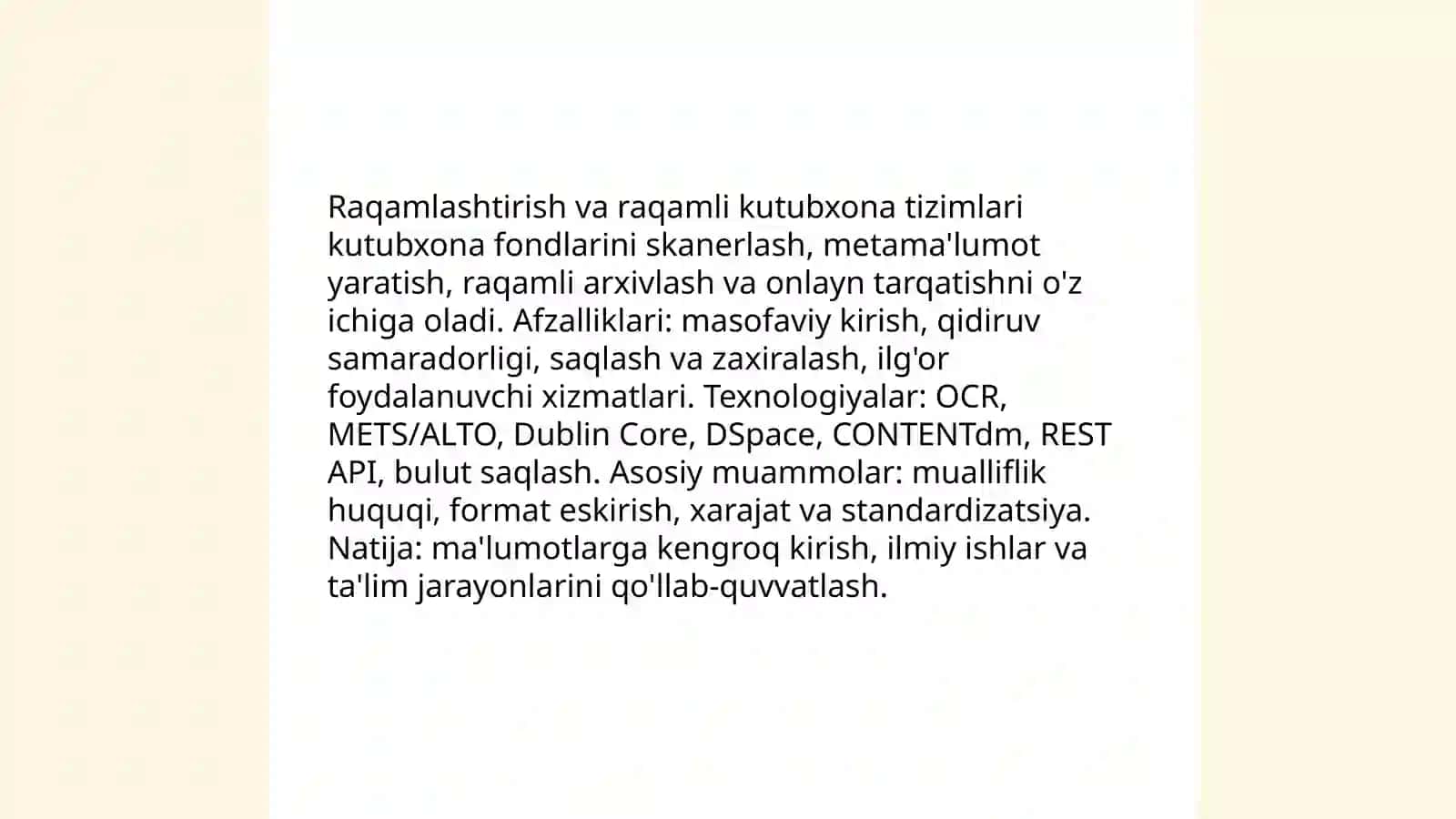 Kutubxonachilik innovatsiyasining turlari 3