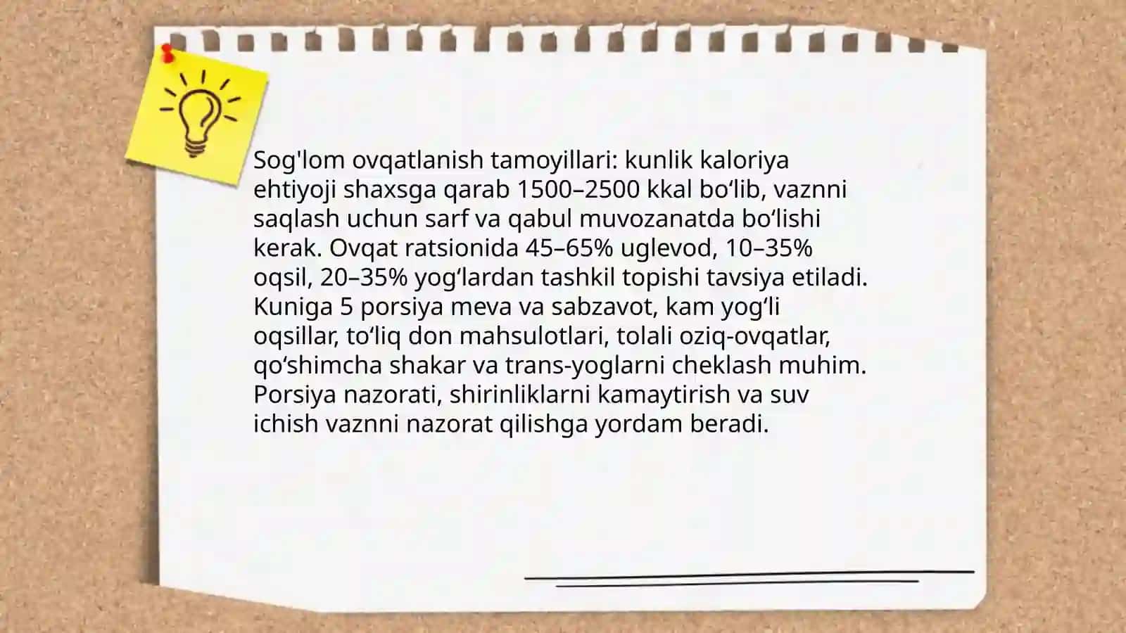 Tananing ortiqcha vazni va semizlikning profilaktika omillari 3