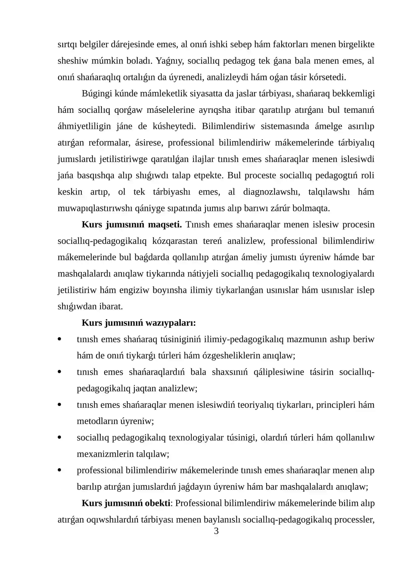 Tınısh emes shańaraqlar menen islesiwdiń teoriyalıq hám sociallıq-pedagogikalıq tiykarları 3