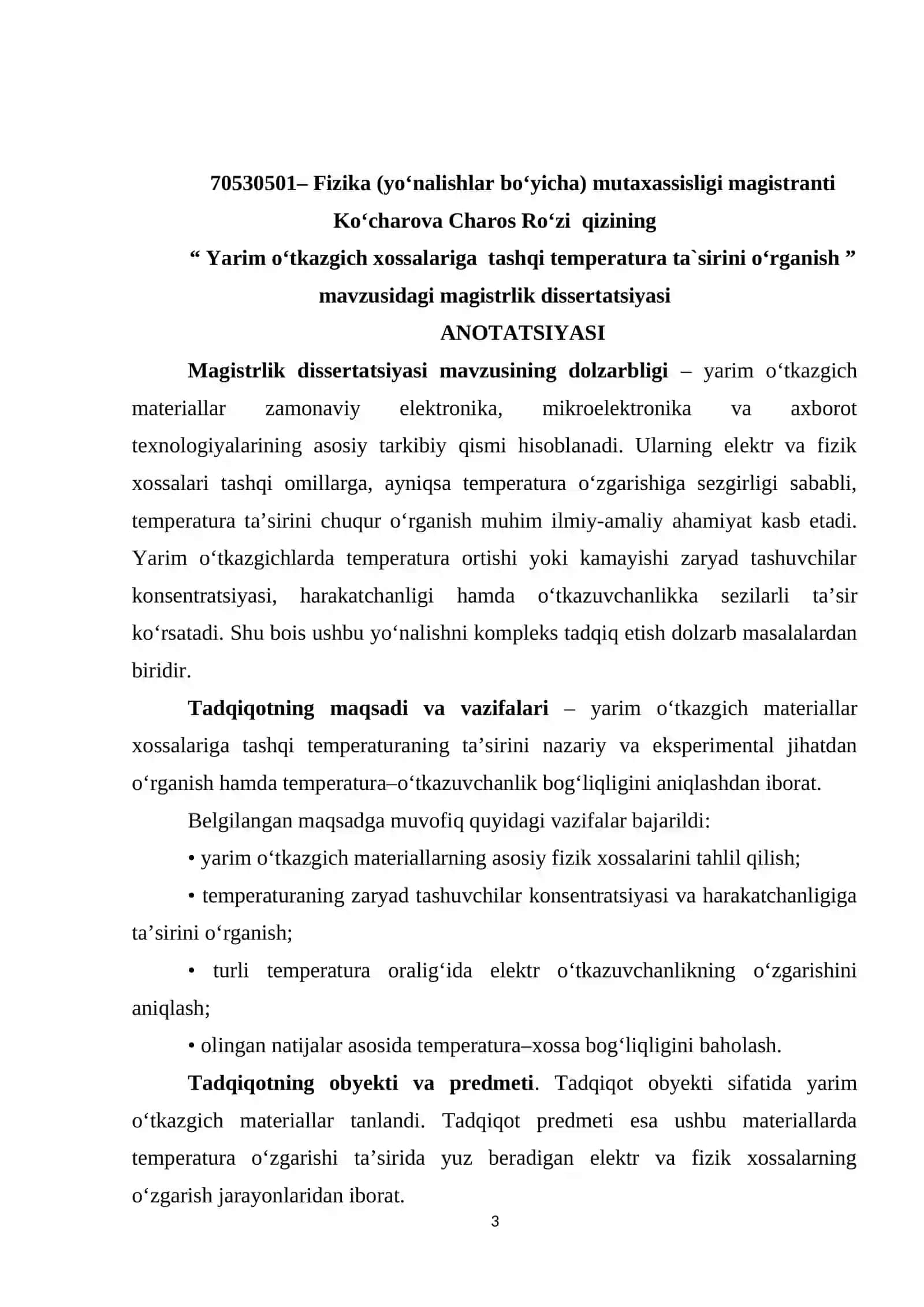 Magistrlik dissertatsiyasi mavzusi Termiz davlat universiteti 3