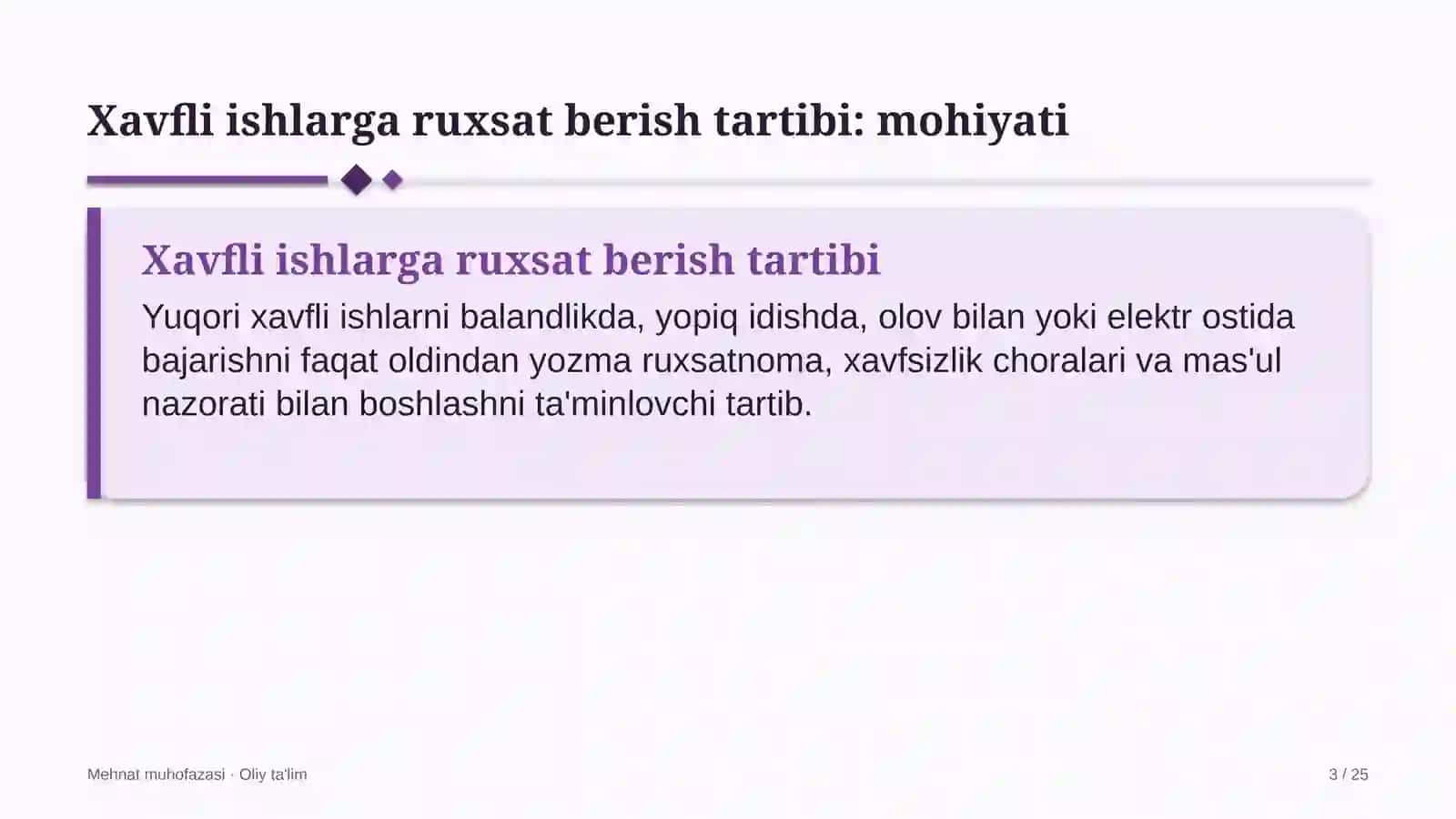sport turizmida xavfli ishlarga ruxsat berish tartibi 9007 3