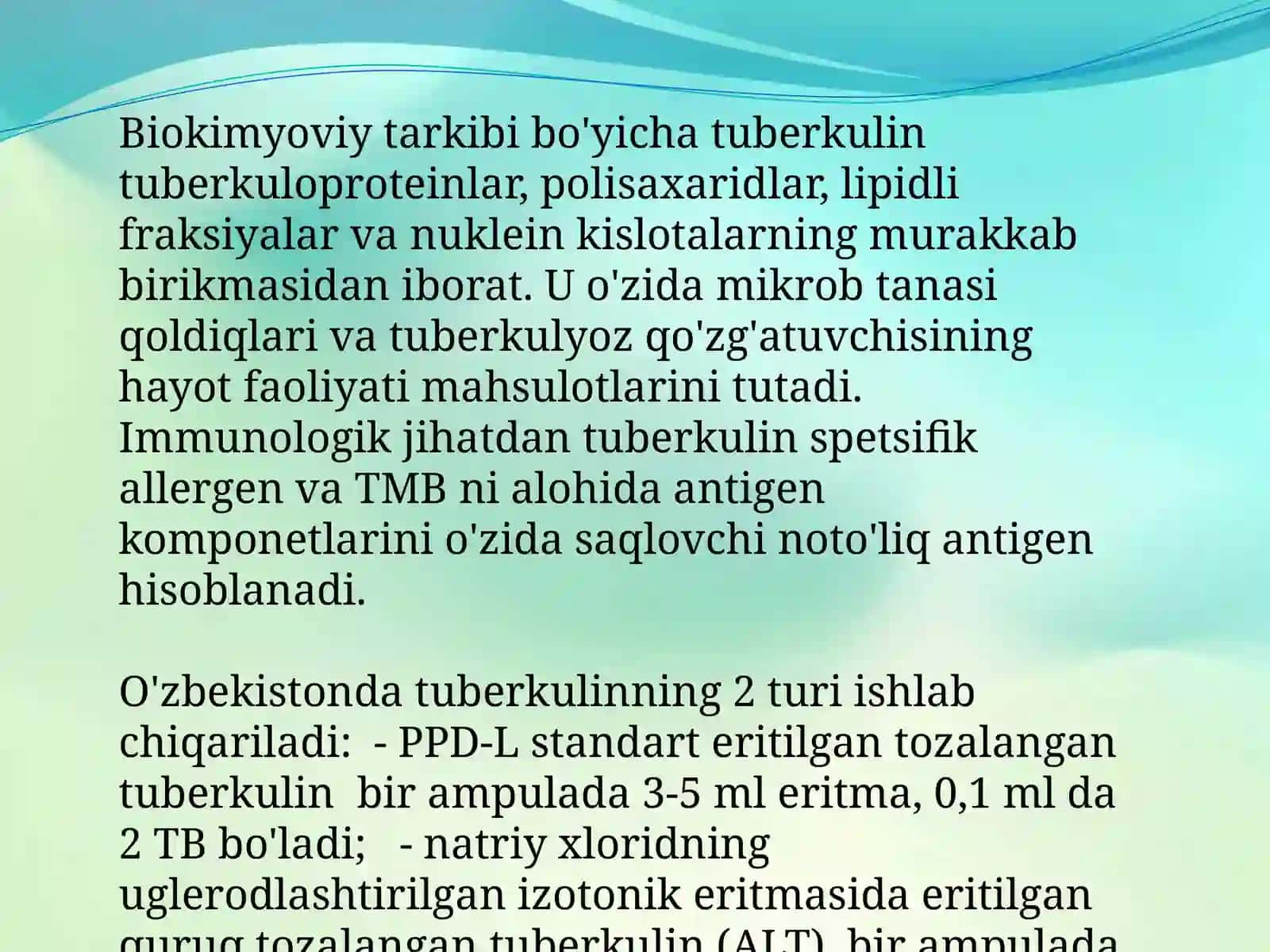 Tuberkuloz sinamalari, fuksional tekshirish usullari va rentgenodiagnostika 3