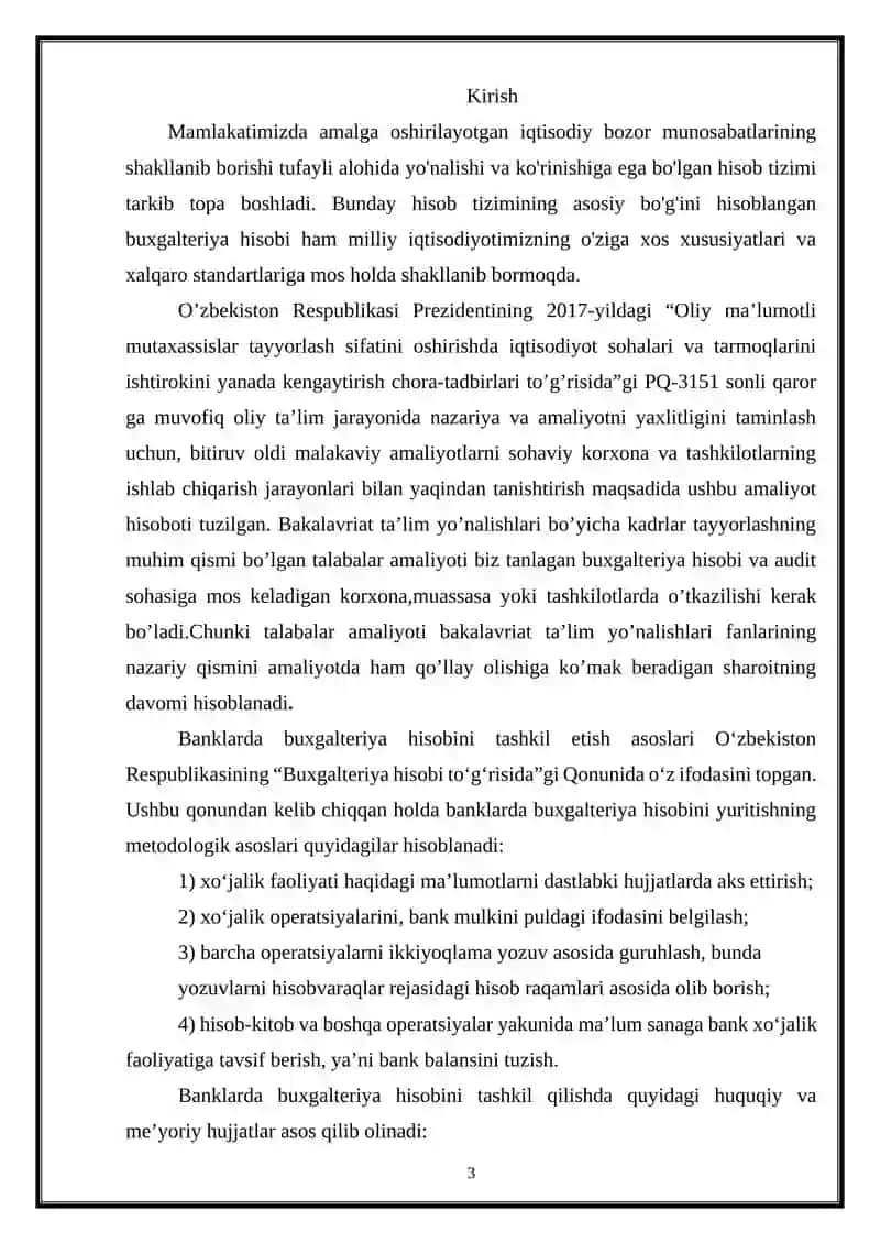 Banklarda Buxgalteriya Hisobini Tashkil Qilishning Huquqiy Asoslari 3