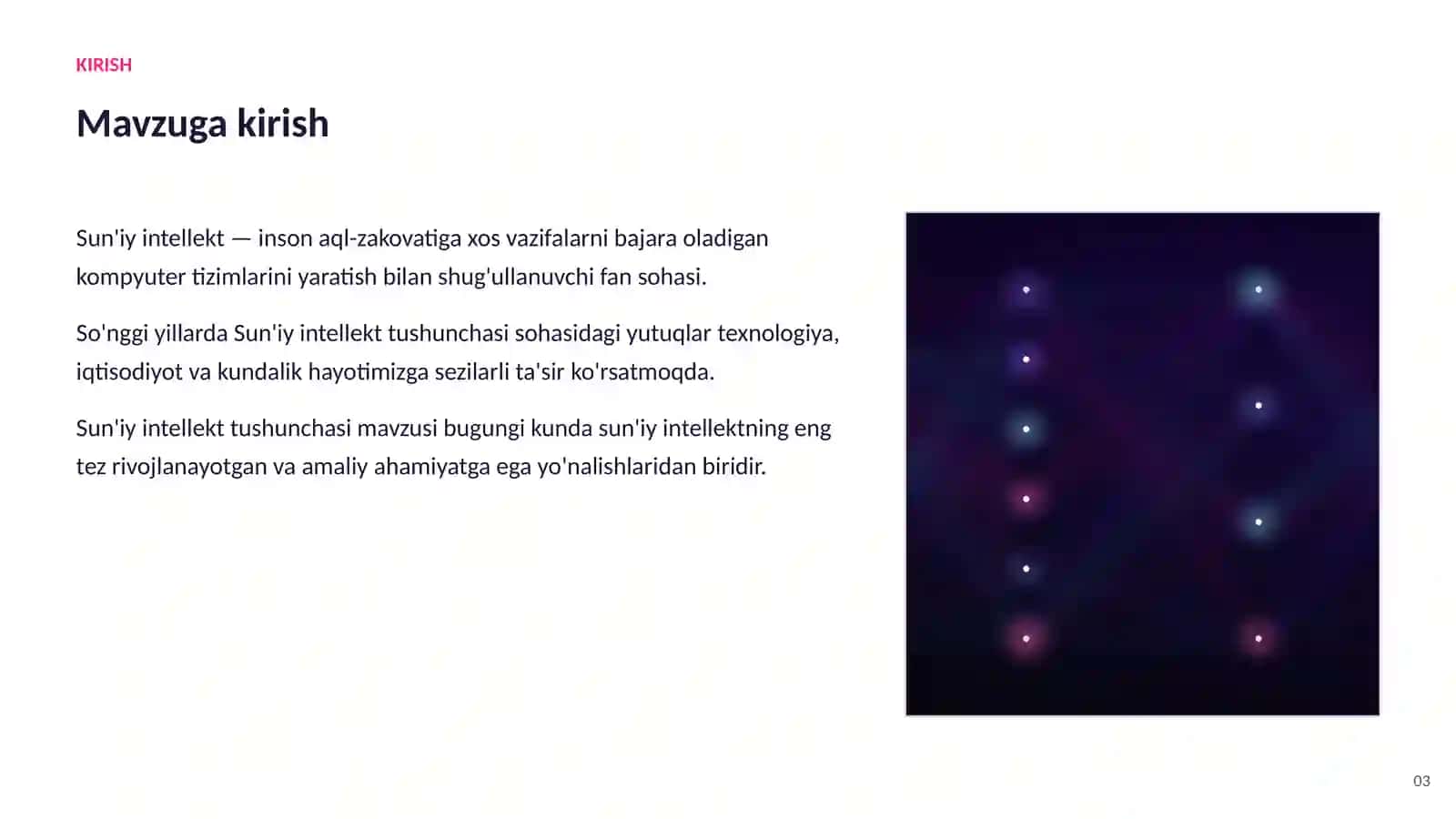 SUN'IY INTELLEKT ASOSLARI 3