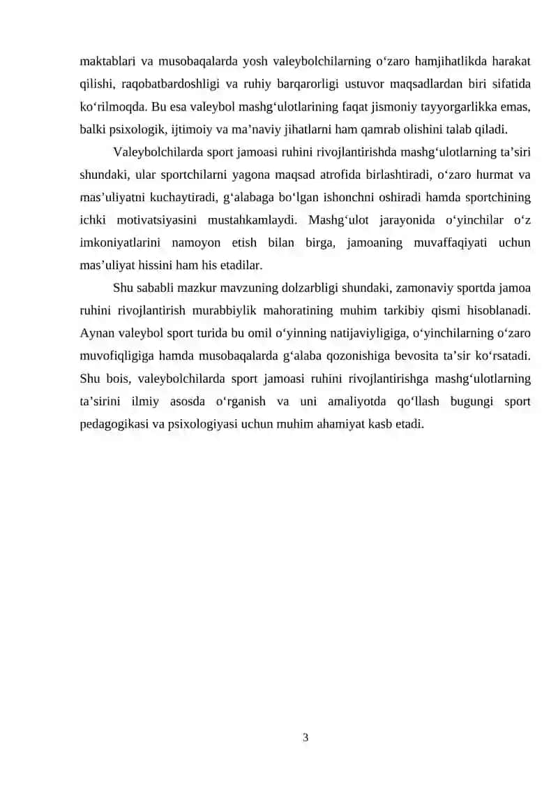 Voleybolda psixologik rivojlantirish 3