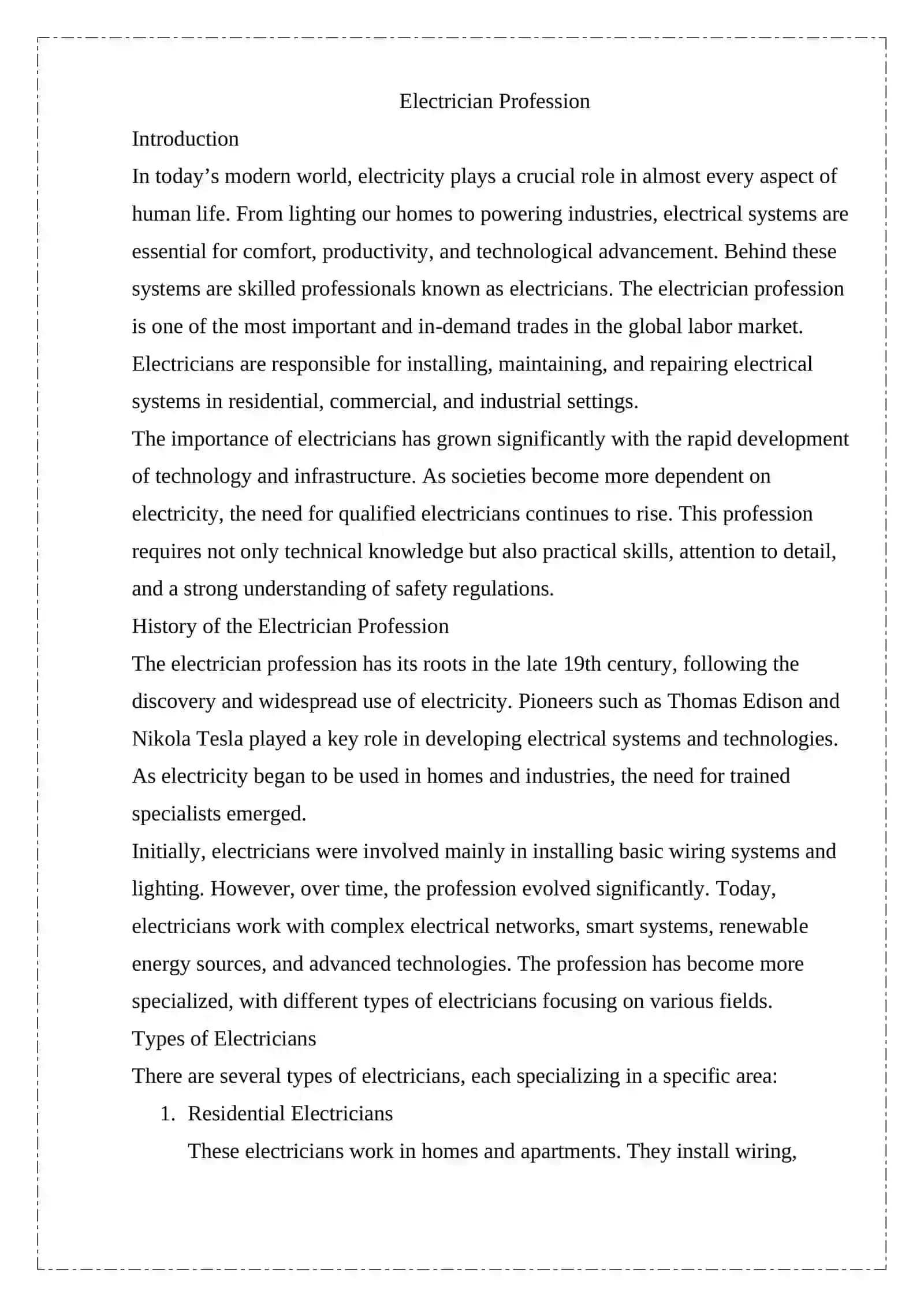 Electrician Profession 3